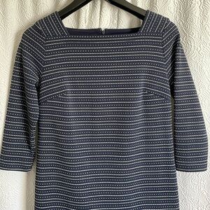 Loft Smock Navy Blue Dress